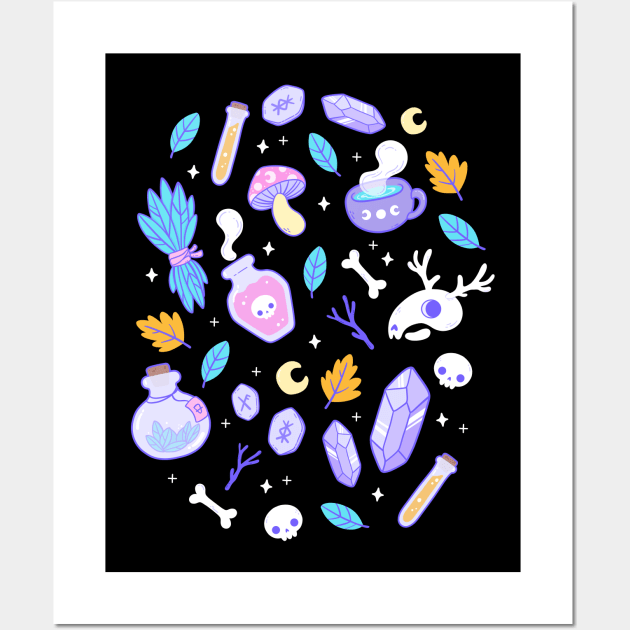 Witchy Ingredients | Nikury Wall Art by Nikury